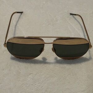 Dior Unisex Sunglasses Gold Aviator-Style